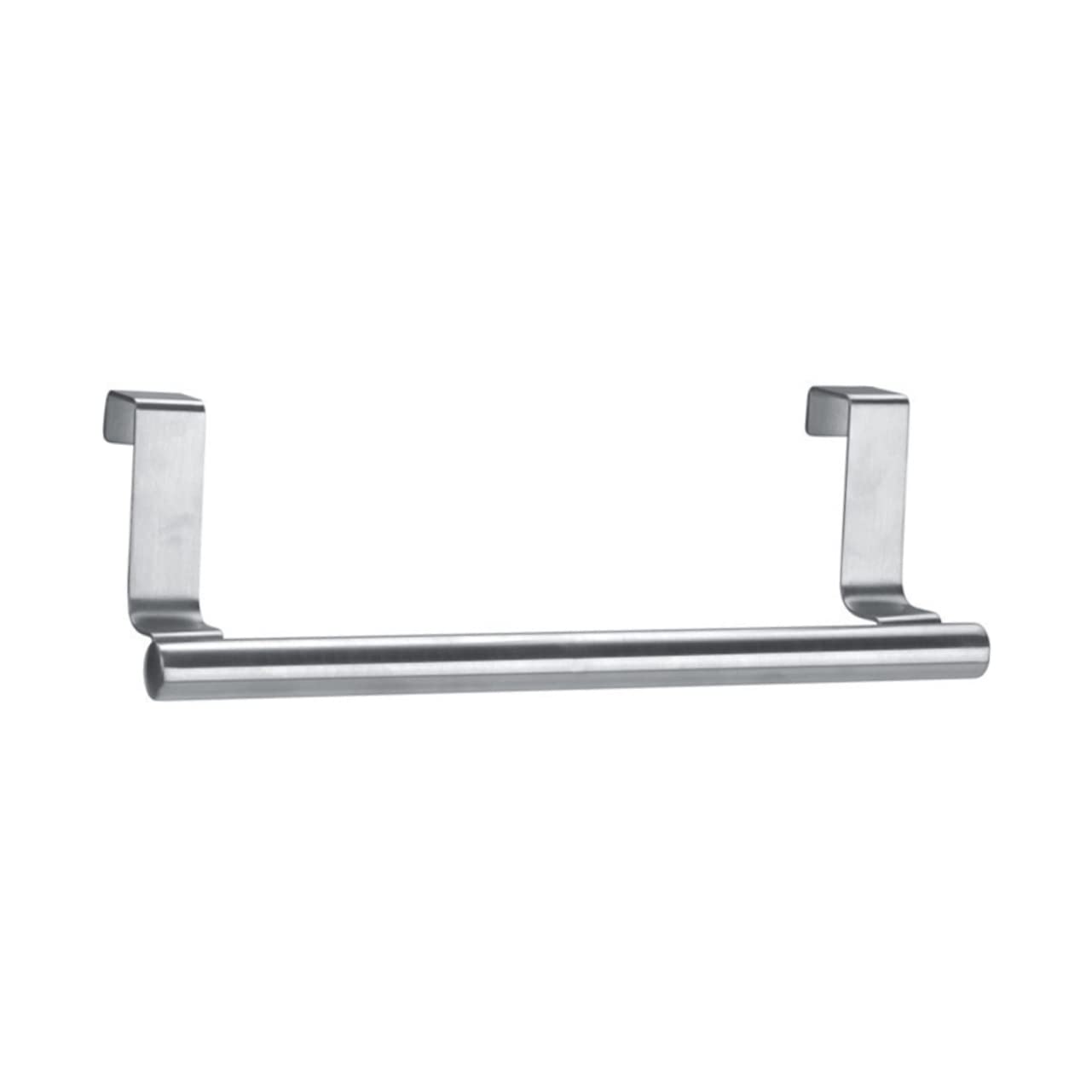 OSALADI Wall Towel Holder Over Door Towel Bar Metal Cabinets Silver Over The Door Towel Bar Kitchen Dish Rack Stainless Steel Towel Hanger Organizer Cupboard Tower Hanger Stainless Steel