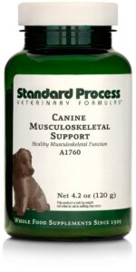 standard process canine musculoskeletal support - bone & joint health formula for pets - canine musculoskeletal support supplement - supplement for dogs to aid joint comfort & muscle health - 120 g