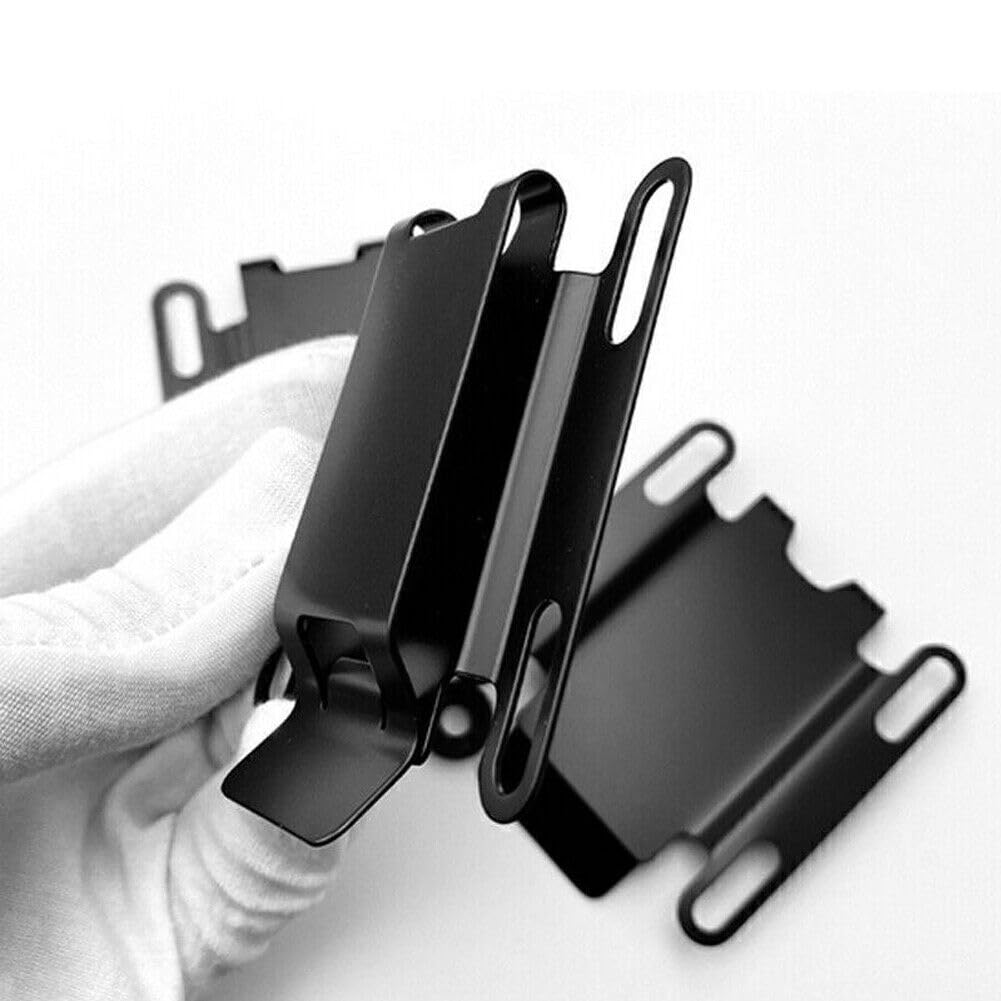 TEAMWILL K Sheath Clip for Stainless Steel Kydex Clip Universal Knife Scabbard Waist Clip (2PCS)