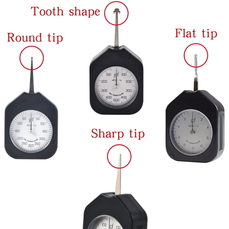 GOYOJO 500G Tension Gauge Meter Double Pointer Dial Tensiometer Force Measuring