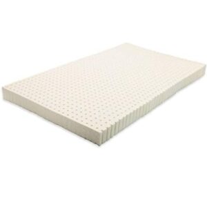 organic textiles organic latex mattress topper - made in usa (3 inches king, medium)