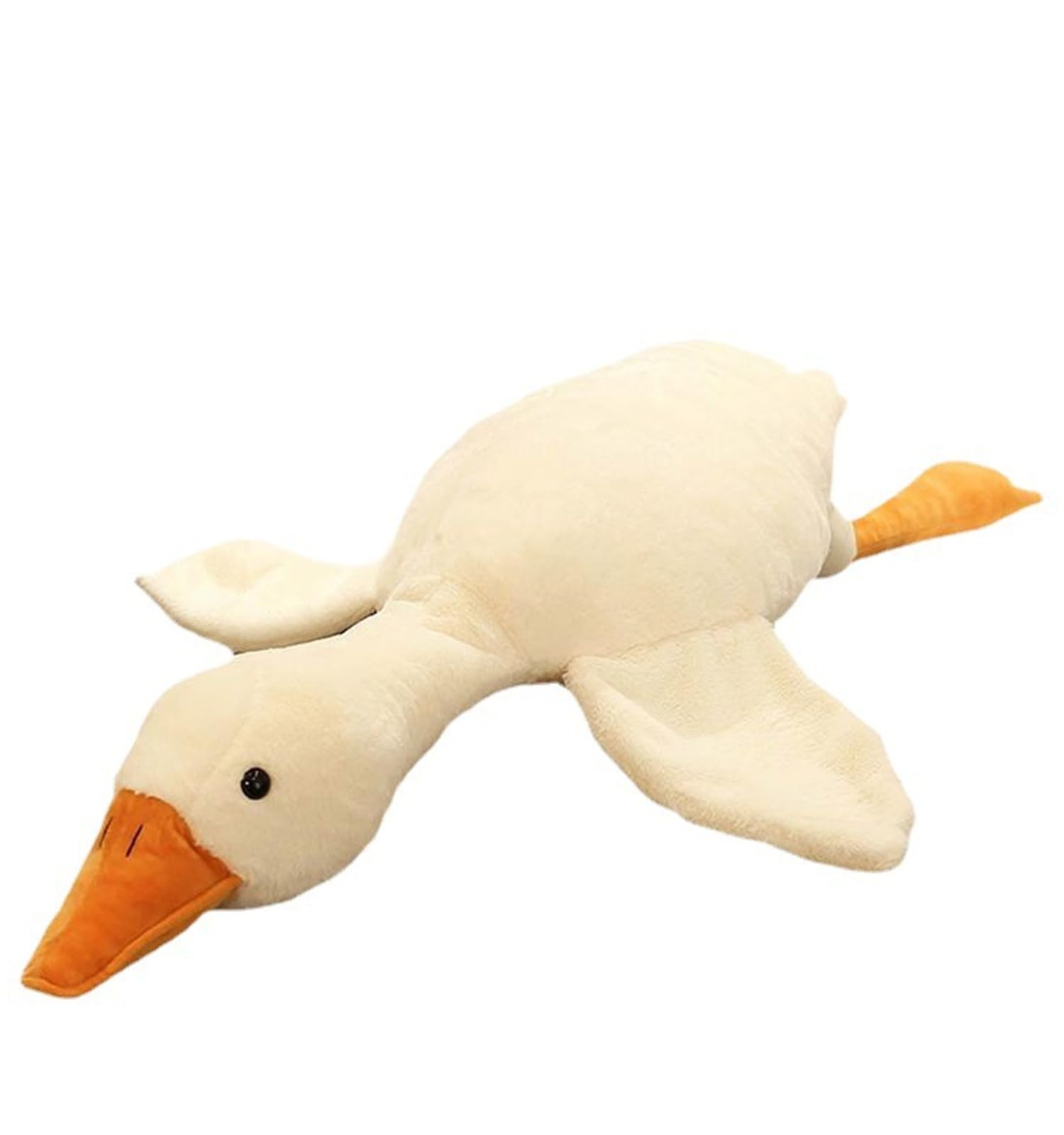 Bacmaze Goose Stuffed Animal Plush Pillow Big Duck Plushies Doll Cute Toy Goose Plush Xmas Gifts 20'' (19.7 inch, White Goose)