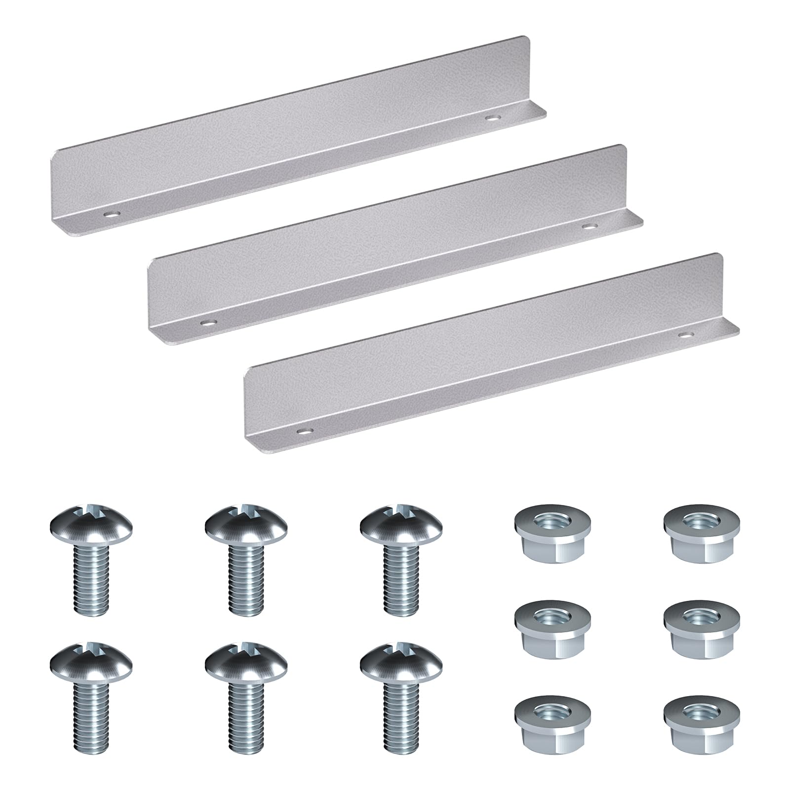 AA Products P-SH-Divider-A Shelf Divider Shelf Accessories Designed for 13" Depth Van Shelving Storage, Set of 3 - Grey