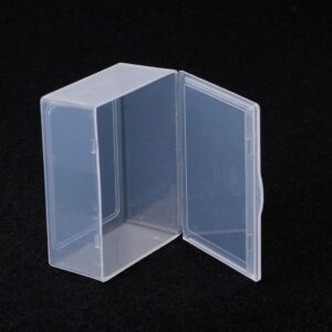 Ankexin Rectangular Plastic Clear Storage Box Jewelry Beads Collection Container Organiz