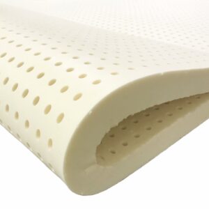 ORGANIC TEXTILES Organic Latex Mattress Topper - Made in USA (3 Inches King, Medium)