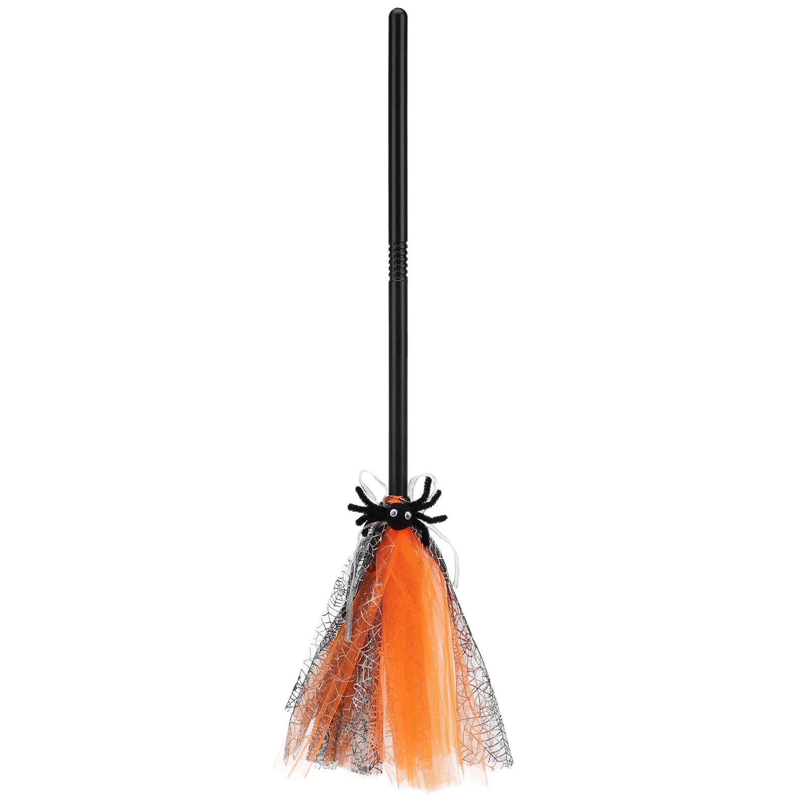 Abaodam Halloween Witch Broom Plastic Witch Broomstick Props Net Wizard Flying Broom Props for Halloween Costume Cosplay