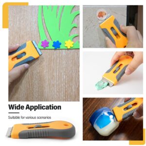 Gomake Razor Blade Scraper Tool Wall Paint Window Glass Scraper with Extra Razor Blades for Sticker,Glue,Paint,Adhesives Removal,Glass Top Stove Cleaning