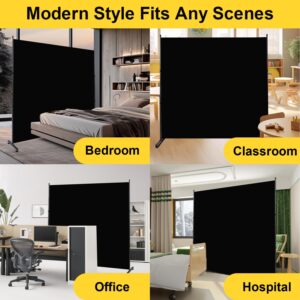 Room Divider 6FT Single Panel Privacy Screen, 71'' Wide Fabric Indoor Room Divider Wall Divider for Room Separation, Portable Room Partitions and Dividers Freestanding Temporary Wall Room Separators