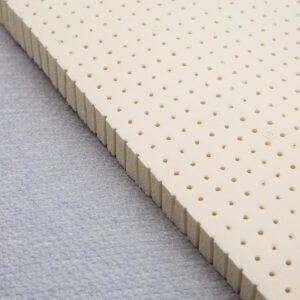 ORGANIC TEXTILES Organic Latex Mattress Topper - Made in USA (3 Inches King, Medium)