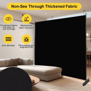 Room Divider 6FT Single Panel Privacy Screen, 71'' Wide Fabric Indoor Room Divider Wall Divider for Room Separation, Portable Room Partitions and Dividers Freestanding Temporary Wall Room Separators