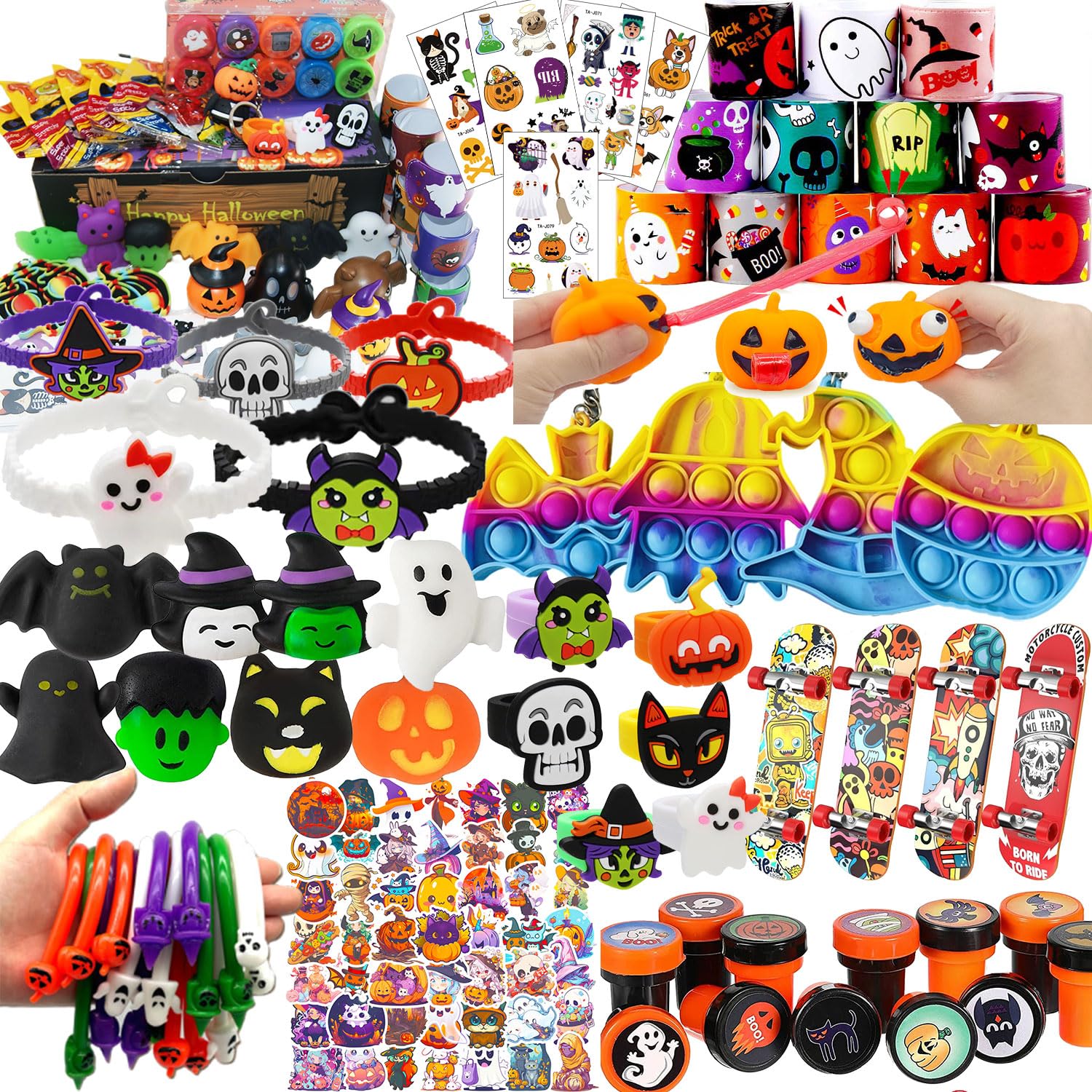 MSOOIIO Premium Halloween Party Favors Toys for kids,Assortment Cute Supplies Toys,School Classroom Rewards, Prizes, Trick or Treat Bag Stuffers