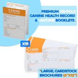 GoodHarborPet|Puppy Whelping Essentials Kit for Newborn Dogs | Vaccination Record Cards, Thermometer, Umbilical Floss, and Supplies for Pets