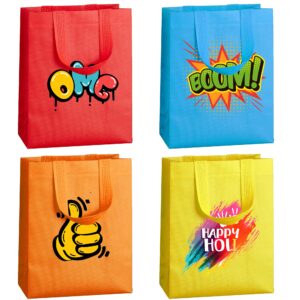 SPERPAND 30Pcs Gift Bags Medium Size, Reusable Goodie Bags, Gift Bags with Handles for Party Favors, Birthday, Baby Shower