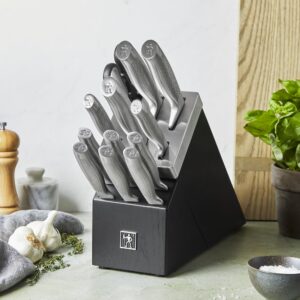 HENCKELS Diamond Knife Block Set, 13, Stainless Steel