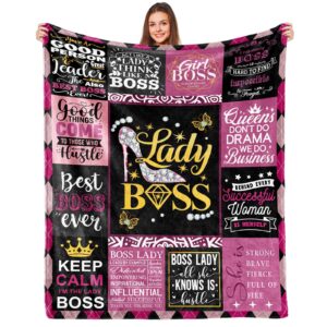 boss gifts for women boss lady gifts for women boss day gifts for women boss birthday gifts for women boss appreciation gifts for women boss gifts for christmas throw blanket 50x60 inches