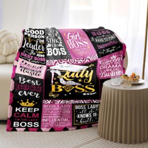 Boss Gifts for Women Boss Lady Gifts for Women Boss Day Gifts for Women Boss Birthday Gifts for Women Boss Appreciation Gifts for Women Boss Gifts for Christmas Throw Blanket 50x60 Inches