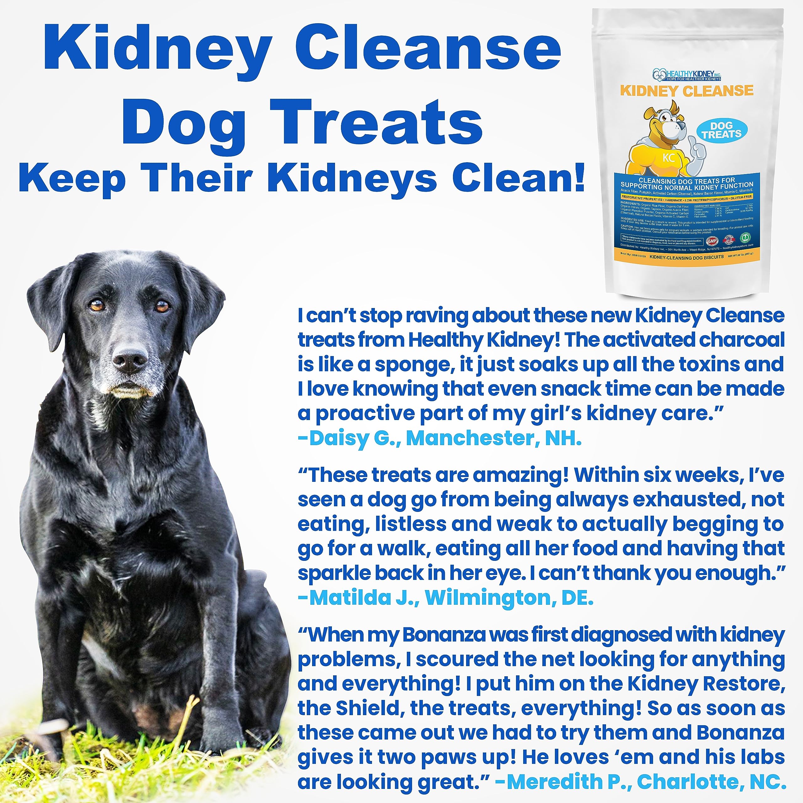 Kidney Cleanse Dog Treats Low Protein Bacon 20 Oz. Dog Treats for Kidney Support. Kidney Friendly Dog Food Diet Treat That Supports Normal Kidney Toxin Elimination