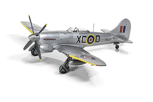 Airfix Model Airplane Kit Gift Set - A02110 Hawker Tempest Mk.V Post War, Plastic Plane Model Kits for Adults & Kids 14+, Skill Level 2, 1:72 Scale WW2 Military Aircraft Models for Beginners