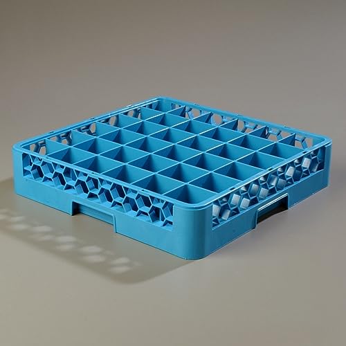 Soro Essentials- 36 Compartment Polypropylene Glass Rack Blue Color- Glass Rack for Kitchen Counter Durable Kitchen Glass Rack for Glassware Glass Drying Rack