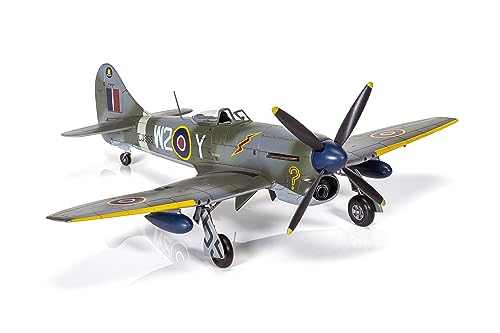 Airfix Model Airplane Kit Gift Set - A02110 Hawker Tempest Mk.V Post War, Plastic Plane Model Kits for Adults & Kids 14+, Skill Level 2, 1:72 Scale WW2 Military Aircraft Models for Beginners