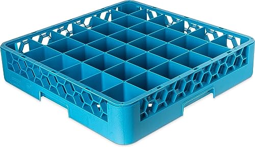 Soro Essentials- 36 Compartment Polypropylene Glass Rack Blue Color- Glass Rack for Kitchen Counter Durable Kitchen Glass Rack for Glassware Glass Drying Rack