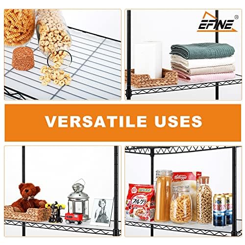 Catalina Creations 5-Shelf Shelving Unit with Shelf Liners Adjustable Storage Shelf Metal Storage Rack Wire Shelving Unit 750Lbs Capacity for Kitchen and Garage (30W x 14D x 60H)