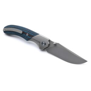 Miguron Knives M Centurion II Folding Knife 3.5" M390 Blade Titanium And Carbon Fiber Handle Pocket Knife MGR-609BUII