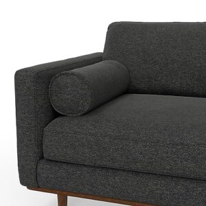 SIMPLIHOME Morrison Right Sectional Sofa in Woven-Blend Recycled Polyester Fabric, Charcoal Grey, 102-inches Wide, L-Shaped Couch with Right Chaise for the Living Room and Family Room