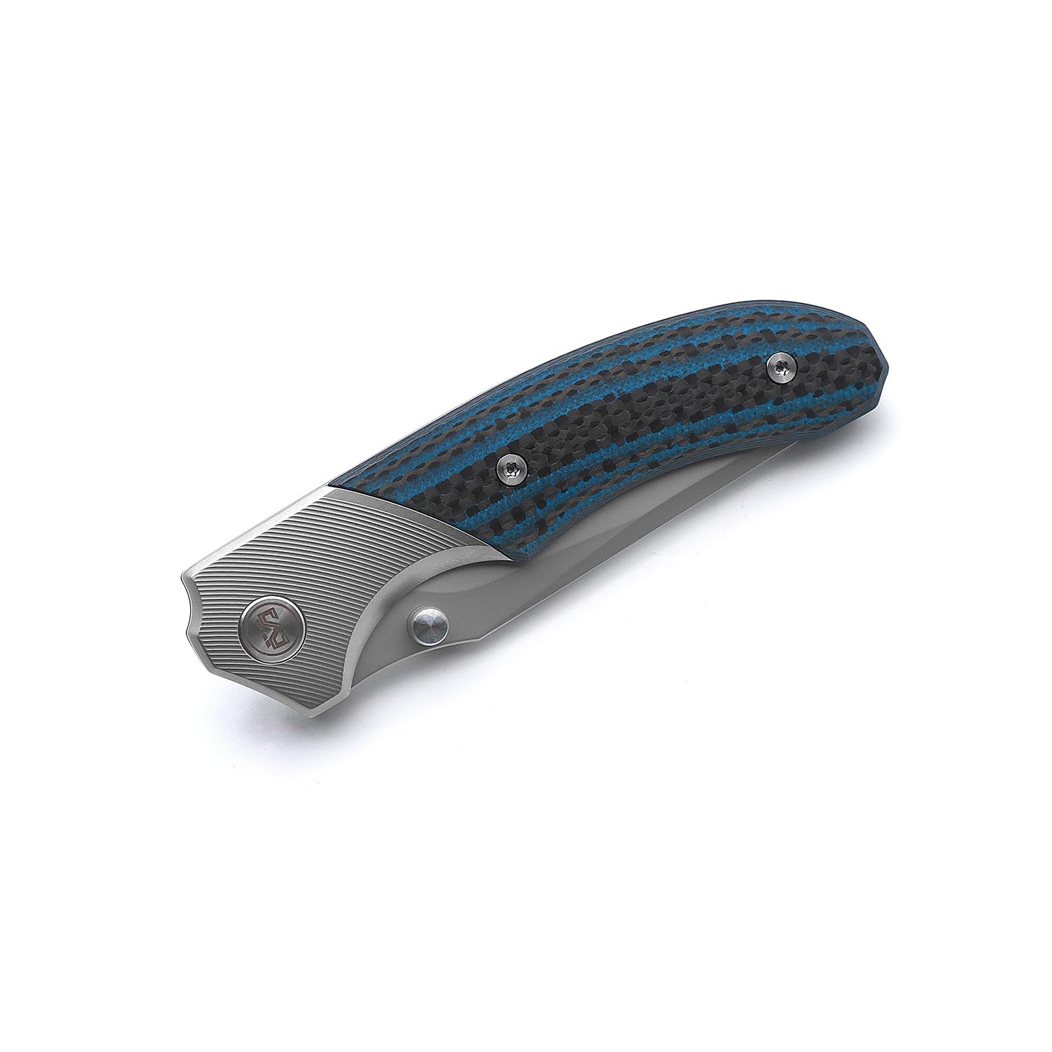 Miguron Knives M Centurion II Folding Knife 3.5" M390 Blade Titanium And Carbon Fiber Handle Pocket Knife MGR-609BUII