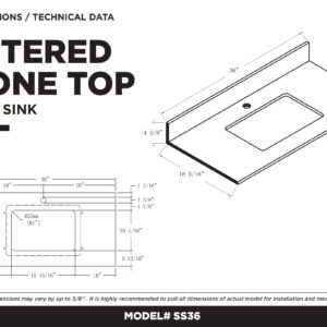 Fine Fixtures Opulence Collection 36 in. W x 18 in. D x 33 in. H Bathroom Vanity in Mint Green with White Carrara Sintered Stone Sink - Chrome Hardware