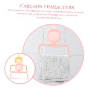 Cabilock 4 Pcs Towel Rack Bath Hand Towel Ring Blanket Ladder Single Towel Bar Towel Storage Wall Towel Bar Kitchen Hand Towel Holder Bathroom Towel Ring No Trace Pp Hanger Individual