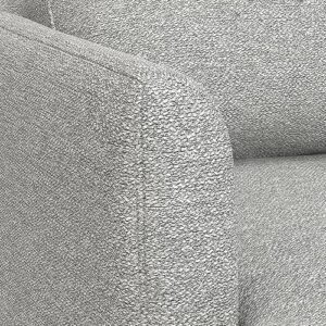 SIMPLIHOME Livingston Mid-Century Modern 90 Inch Wide Sofa in Mist Grey Woven-Blend Fabric, For the Living Room and Family Room