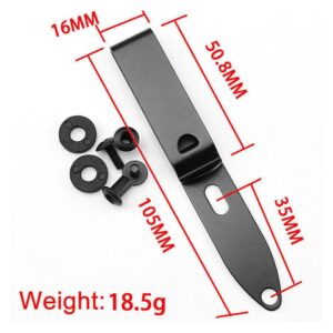 TEAMWILL 2PCS K Sheath Waist Clip Belt Knife Sheath Fit for Kydex Sheath IWB IWB-2 Holster (2PCS (S+M+L))