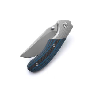 Miguron Knives M Centurion II Folding Knife 3.5" M390 Blade Titanium And Carbon Fiber Handle Pocket Knife MGR-609BUII