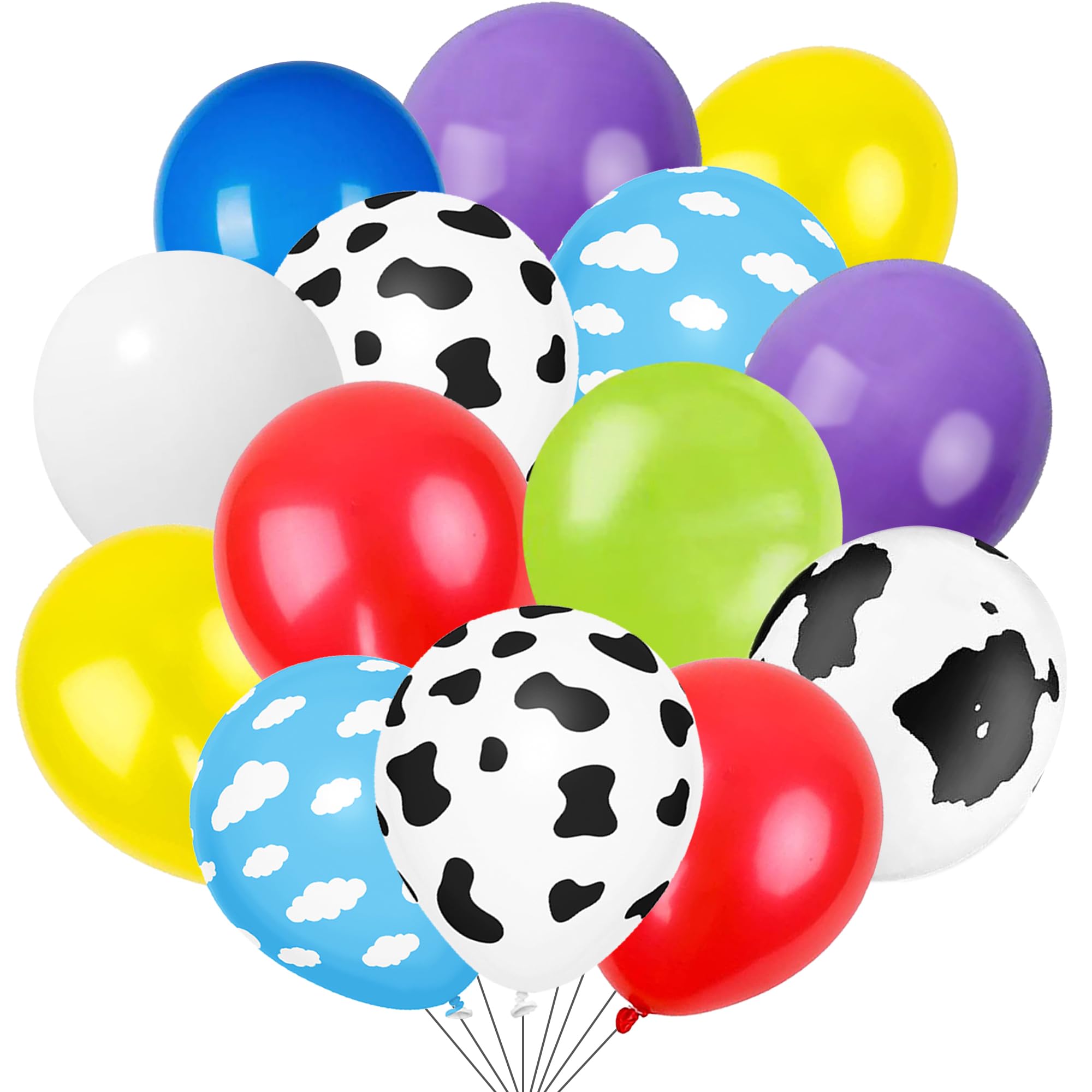 Cartoon Balloons Cow Birthday Party Supplies Decorations Cow Print Cowgirls Balloons Arch Garland Kit Farm Animal Baby Shower Theme Party Favor Decor