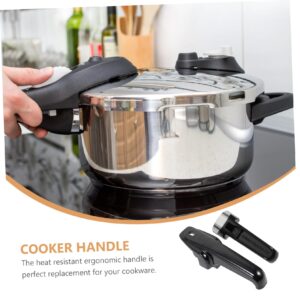 COOLHIYA 1 Set pressure cooker handle pressure pot handle pressure cooker part universal handle for replacement replaceable pot handle ollas bakelite three generations detachable pot ears