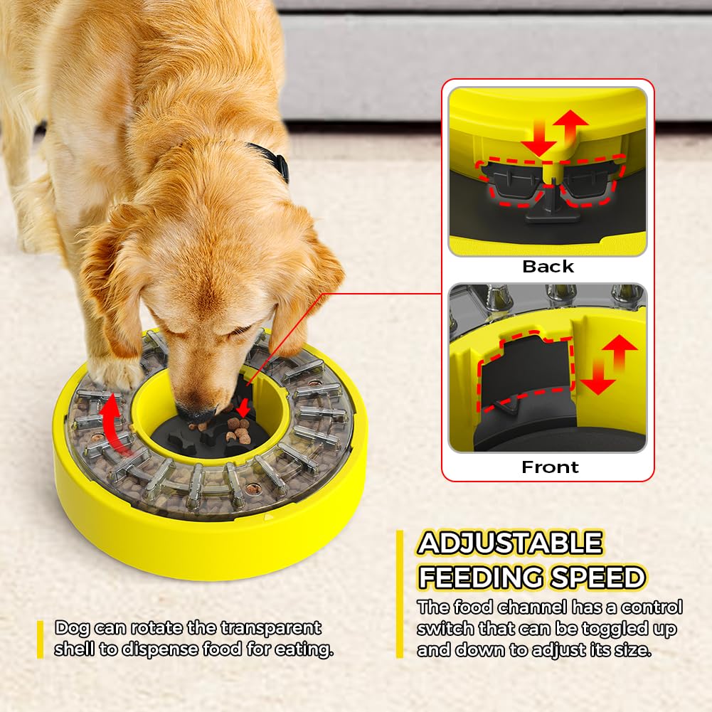 Mankoda Dog Puzzle Toys & Slow Feeder Dog Bowls, Dog Toys for Slow Down Eating and Maintain The Gastrointestinal Health, Improve IQ and Reduce Boredom