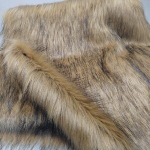 Wanghd 1Pcs Wide 35"x18" Length Soft Brown Imitation Lion Fur,Faux Fur Fabric,Fur Fabric Sewing Coat Collar,Upholstery,Decoration, (1.5"-2.4" Fur 35"x18")