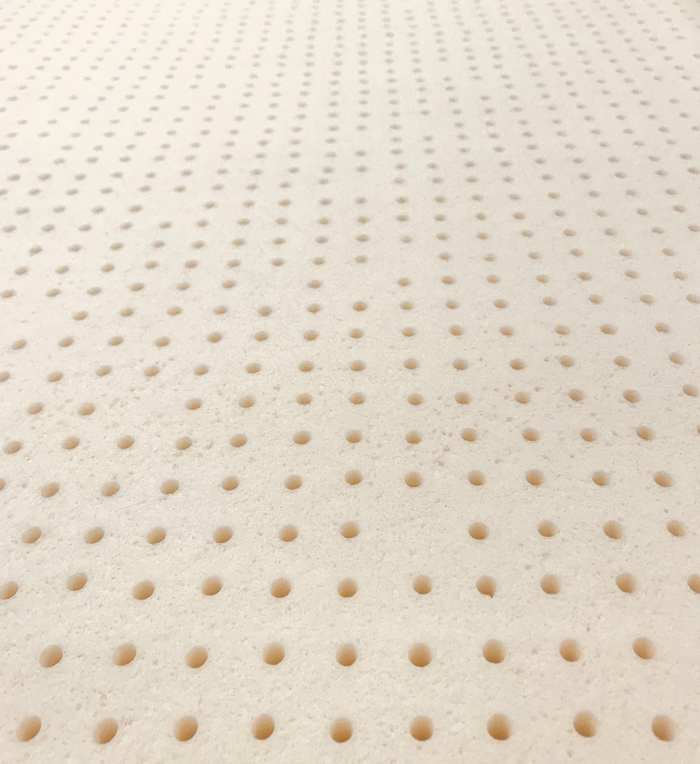 ORGANIC TEXTILES Latex Mattress Topper with Rayon derrived from Bamboo Cover (3 Inches Queen, Firm)