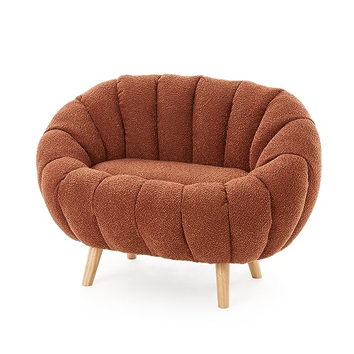 Pumpkin Sofa by Dorm Haul® - Boucle Rustic Orange