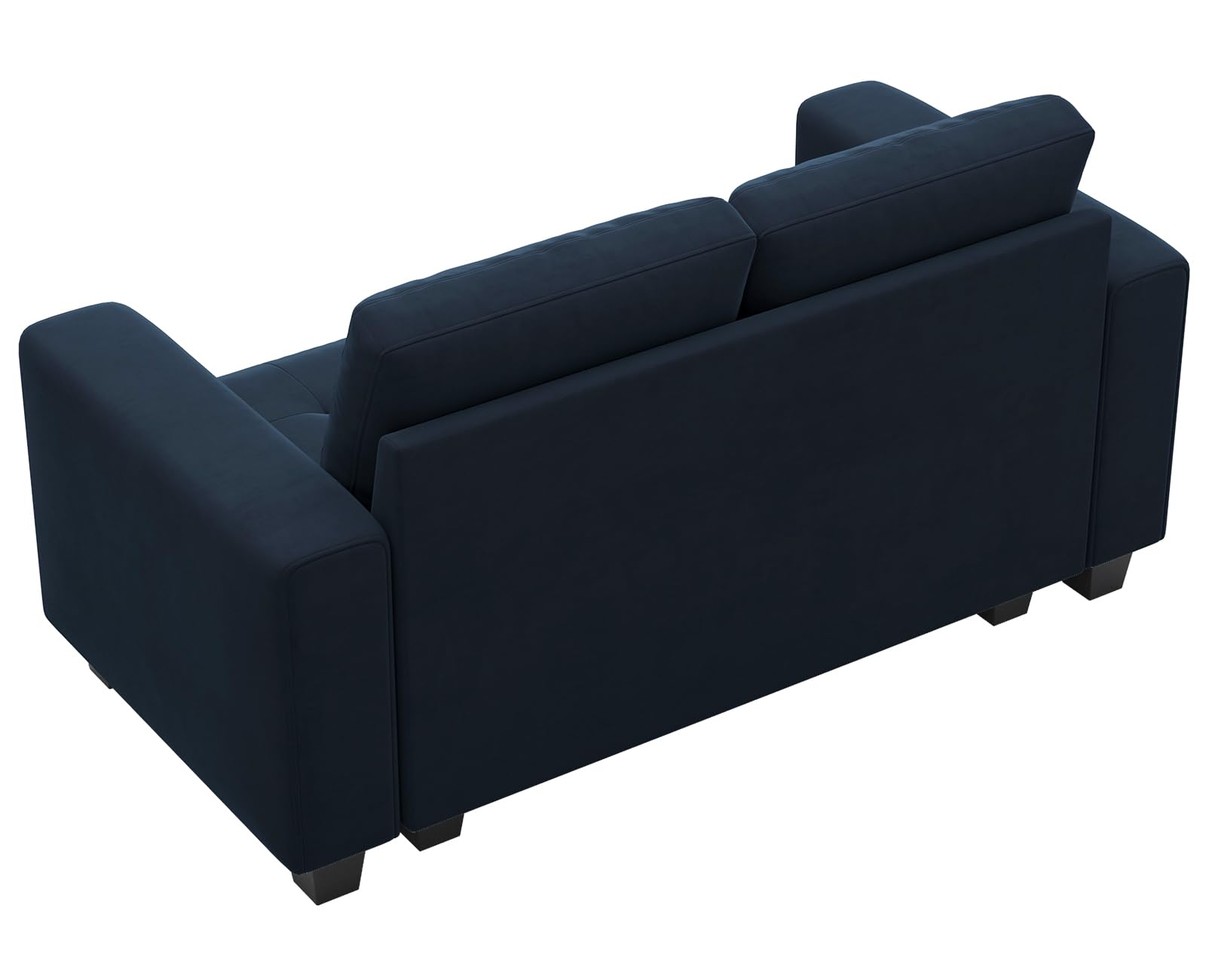 Belffin Velvet Modular Loveseat Sofa Couch 2 Seater Sofa Love Seats for Small Space Blue