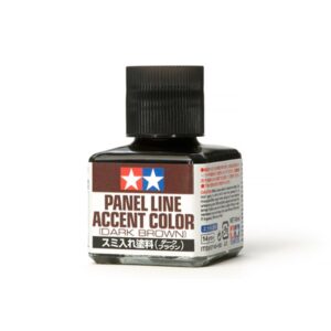 tamiya panel line accent color 40ml dark brown tam87140 plastics paint enamels