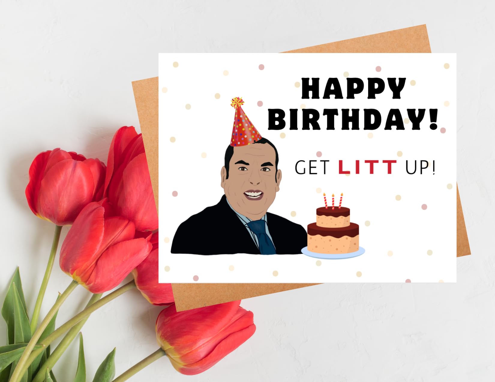 Get LITT Up! / Series/Birthday Card / 30th Birthday Gift/Merchandise/Funny Birthday Card For Him/Card For Her