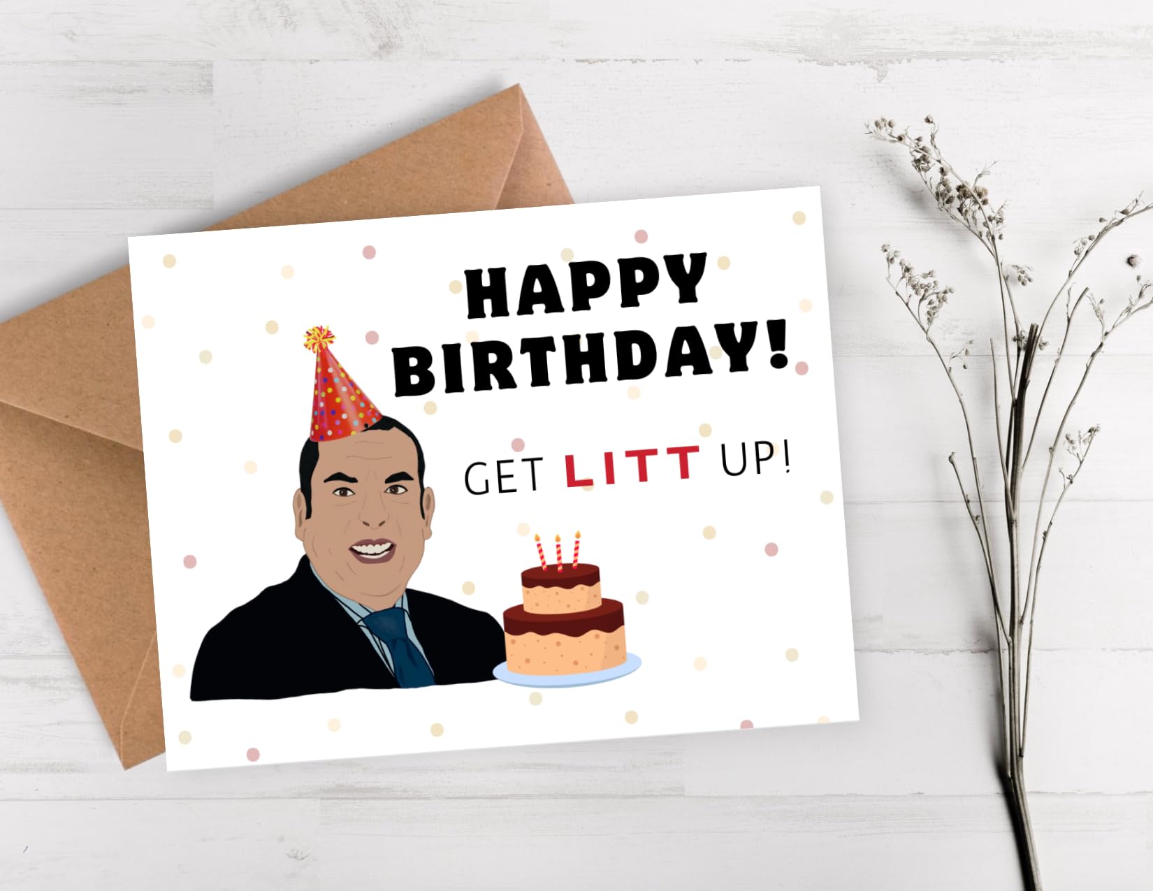 Get LITT Up! / Series/Birthday Card / 30th Birthday Gift/Merchandise/Funny Birthday Card For Him/Card For Her