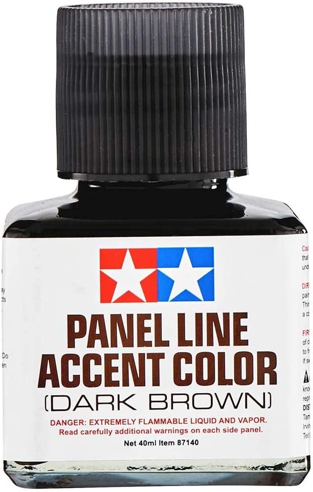 TAMIYA Panel Line Accent Color 40ml Dark Brown TAM87140 Plastics Paint Enamels