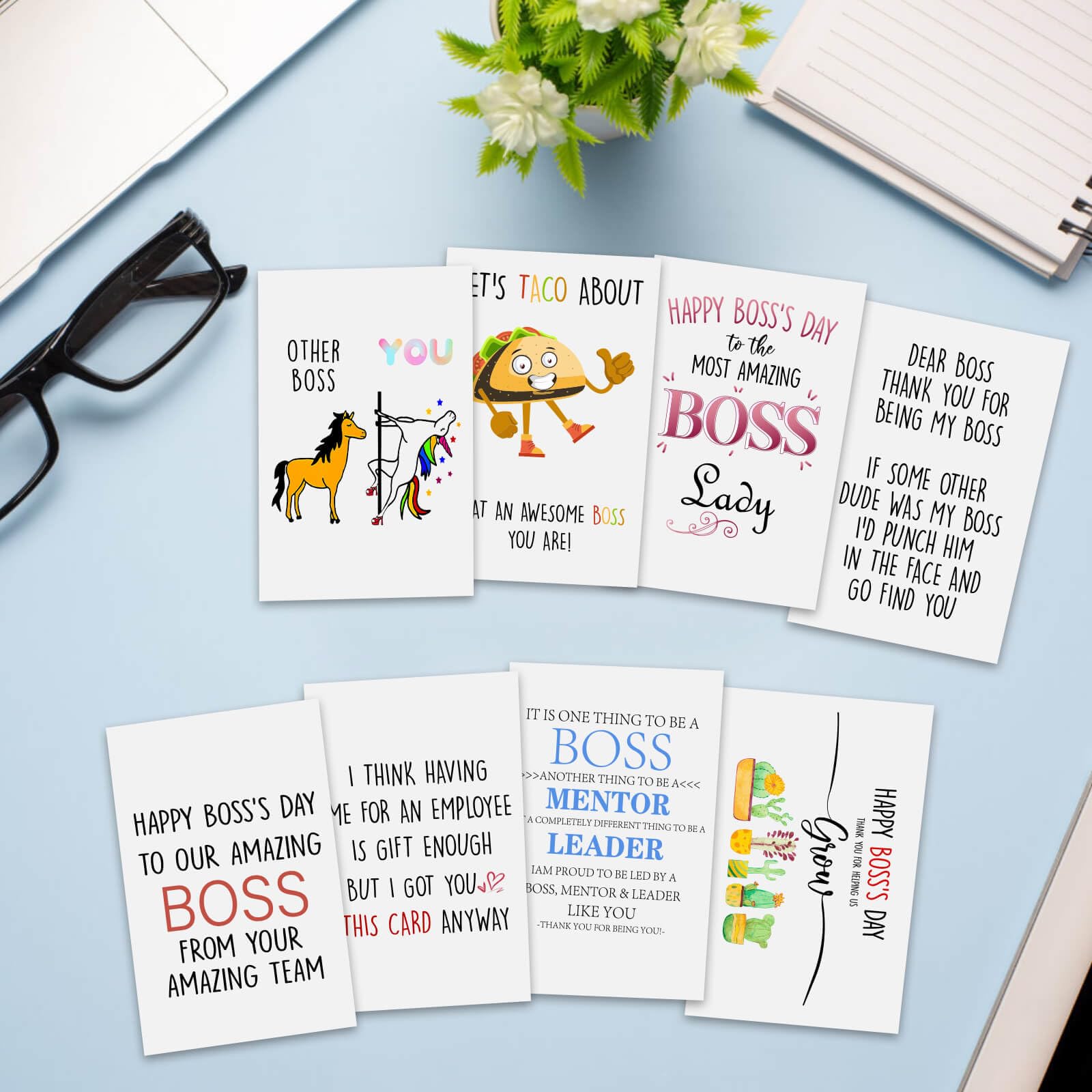 Hincoo Employee Appreciation Gifts, Best Boss Gifts For Women, Bosses Day Card, Bosses Day Gifts For Women, Bosses Day Gifts For Men, Boss Lady Gifts For Women, Boss Day Gifts For Women