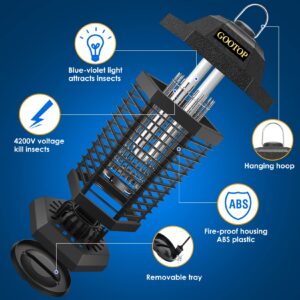 Remote Control Bug Zapper Indoor Outdoor, Electric Mosquito Zapper, Bug Zapper, Fly Traps, Fly Zapper, Mosquito Killer, 3 Prong Plug, 90-130V, ABS Plastic Outer