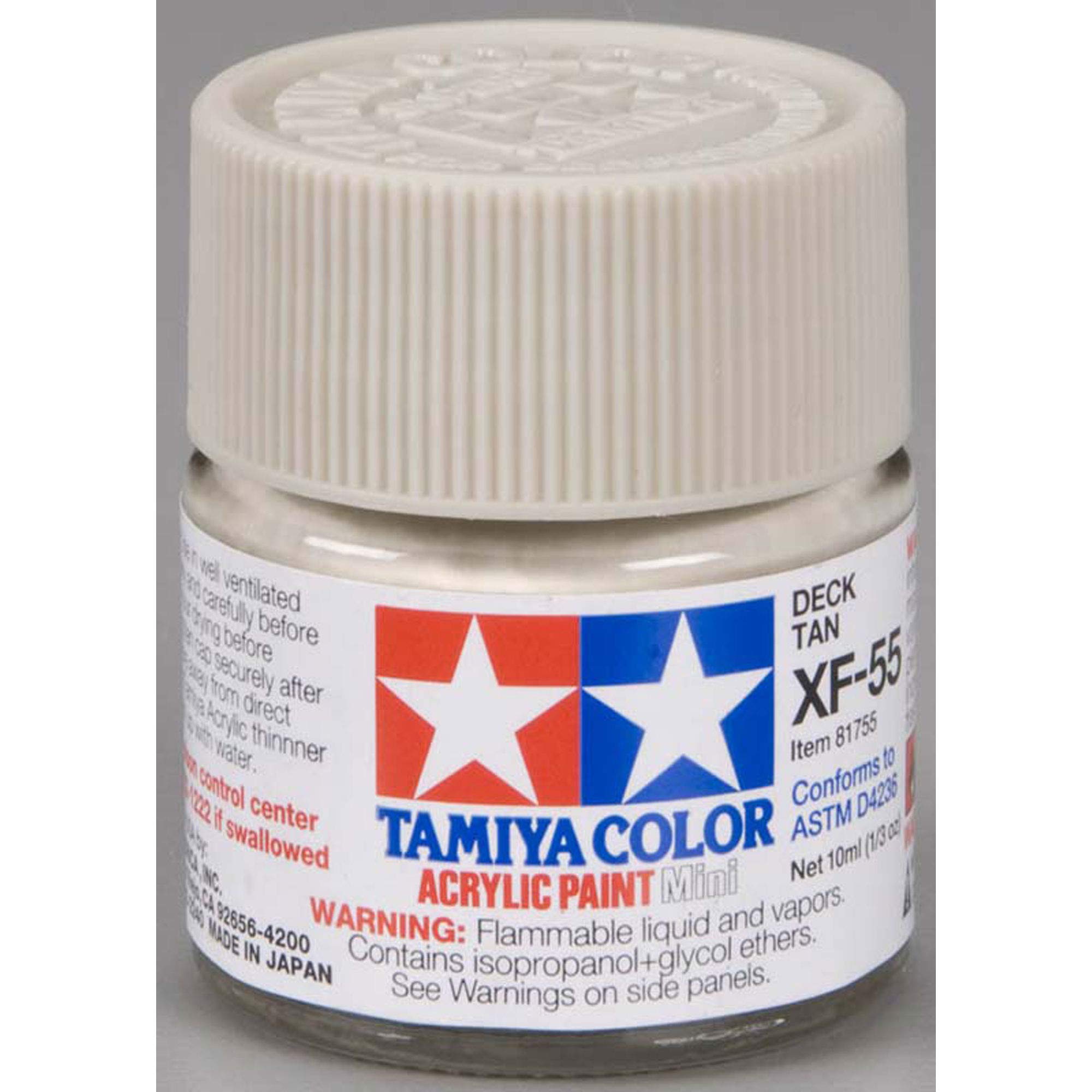 TAMIYA Acrylic Mini XF55 Deck Tan TAM81755 Plastics Paint Acrylic