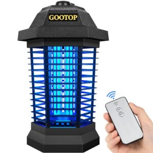 remote control bug zapper indoor outdoor, electric mosquito zapper, bug zapper, fly traps, fly zapper, mosquito killer, 3 prong plug, 90-130v, abs plastic outer