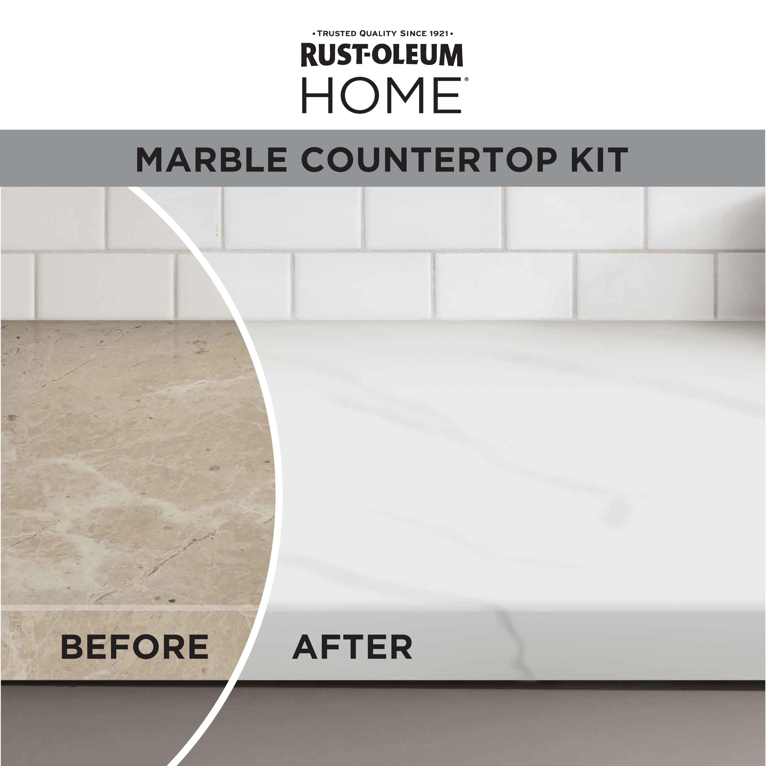 Rust-Oleum 384964 Home Marble Countertop Coating Kit, White